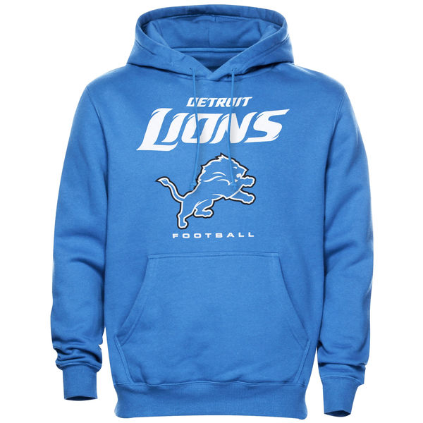 Men Detroit Lions Critical Victory Pullover Hoodie Light Blue